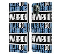 GLASGOW WARRIORS GRAFICA CUSTODIA COVER A PORTAFOGLIO PER APPLE iPHONE TELEFONI
