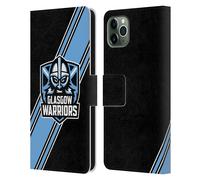 GLASGOW WARRIORS LOGO 2 CUSTODIA COVER A PORTAFOGLIO PER APPLE iPHONE TELEFONI