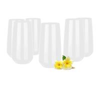 Glasmark, bicchieri da long drink, bicchieri per acqua, succhi di frutta, bicchieri da cocktail, lavabili in lavastoviglie, perfetti per casa, ristoranti e feste, set da 6, 430 ml