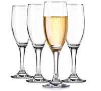 Glasmark KROSNO, 150ml, Set di 4, Bicchiere da Champagne, Bicchiere da Champagne, Prosseco, Design Originale, Lavabile in Lavastoviglie, Forma e Stile Unici, Perfetto per la Casa, Ristoranti e Feste