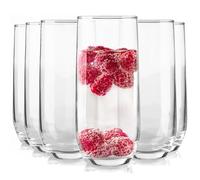 Glasmark KROSNO 1992 bicchiere acqua alto 280 ml vetro robusto lavabile lavastoviglie lucido trasparente