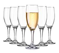 Glasmark KROSNO 1992 Bicchieri Da Champagne Prosecco 6 Pezzi Flute Da Champagne Alti 150 ml Resistenti In Vetro Transparente