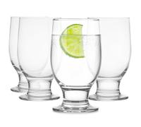 Glasmark KROSNO 1992 Set di 4 Bicchieri da Acqua Succo Drink Trasparenti con Piede Lavabili in Lavastoviglie 215 ml