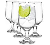 Glasmark KROSNO 1992 Set di 4 Bicchieri da Birra Trasparenti Boccali da Birra con Piede Lavabile in Lavastoviglie 360 ml