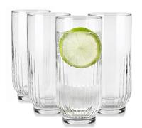 Glasmark KROSNO 1992 Set di bicchieri da long drink, 4 pezzi, 360 ml, bicchieri da acqua, bicchieri da cocktail, in vetro highball, lavabili in lavastoviglie.