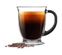 Glasmark KROSNO 1992 Tazza Cuba 400ml Orecchio Dipinto Nero KPL6