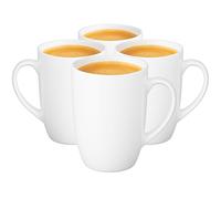 Glasmark KROSNO 1992 Tazza in Ceramica 4 Pezzi Set di Tazze da Caffè e Tè Bianche 590 ml