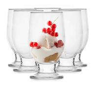 Glasmark KROSNO 1992 Tazze Da Dessert 6 Pezzi In Vetro Trasparente Coppe Da Gelato Eleganti Con Base 270 ml