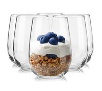 Glasmark KROSNO 1992 Tazze Da Dessert 6 Pezzi In Vetro Trasparente Coppe Da Gelato Lavabile In Lavastoviglie 330 ml