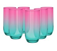 Glasmark Krosno 400 ml, set di 6, bicchieri da long drink, bicchieri per acqua, cocktail, perfetti per casa, ristoranti e feste, set di gallery, forma classica