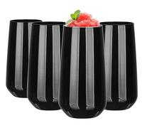 Glasmark KROSNO, 430 ml, set da 4, bicchieri, bicchieri da long drink, bicchieri da acqua, bicchieri da succo, bicchieri da cocktail, lavabili in lavastoviglie, perfetti per la cas