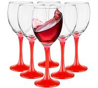 Glasmark KROSNO, set da 6 bicchieri da vino, bicchieri da vino bianco, bicchieri da vino rosso, design originale, lavabili in lavastoviglie, forma e stile unici, perfetti per la casa e i ristoranti