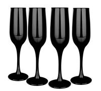 Glasmark Krosno set di 4 bicchieri da spumante da 0,2 litri, calice da prosecco, calice da champagne, bicchieri da champagne, bicchieri da spumante, bicchieri da vino neri, 4 x 200 ml
