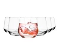Glasmark Krosno - Set di 6 bicchieri da cocktail da 0,31 litri, lavabili in lavastoviglie, piccoli bicchieri da succo, 6 x 310 ml