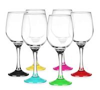 Glasmark Krosno - Set di 6 bicchieri da vino rosso, 0,25 l, per vino rosso, bicchieri da vino bianco, bicchieri da vino rosso, bicchieri da vino bianco, calici, lavabili in lavastoviglie, mix 6 x 250