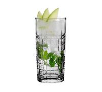 Glasmark Krosno - Set di bicchieri da acqua per long drink, cocktail gin acqua, long drink, bicchieri da cocktail, bicchieri per acqua, lavabili in lavastoviglie, trasparenti, con effetto cristallo, 6