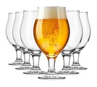 Glasmark Krosno - Set di bicchieri da birra da 0,5 litri, per birra, per birra, birra, bicchieri, bicchieri, bicchieri da cocktail, lavabili in lavastoviglie, 6 x 500 ml