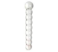Glass 8 Anal Beads Butt Plug G-spot Stimulation Dildo Penis Artificial Dick Gay Masturbate Adult Sex Toy For Women Men(D)