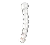 Glass 8 Anal Beads Butt Plug G-spot Stimulation Dildo Penis Artificial Dick Gay Masturbate Adult Sex Toy For Women Men(B)