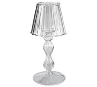 Glass Candlestick Holder Candle Tea Light Container Stand Table Lamp Shape