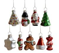 Glass Christmas Decoration Set - Sparkling Ornament Balls, Colorful Hanging Baubles, Indoor Tree Embellishment, Elegant Holiday Accent, Decorative Festive Design | Christmas Home Decor For Wall