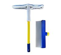 Glass Cleaning Squeegee - Car Windshield Tool, Rubber Blade Wiper, No Slip Handle Grip, Smooth Quick Dry Performance | Perfect for Bathroom Kitchen Floors Wall Home Indoor Household Cleaning