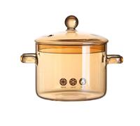 Glass Cooking Pot | Heat Resistant Saucepan - Simmer Soup Pot