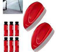Glass Cool, Glass Cool Windshield Cleaner, Glass Oil Film Remover, Automotive Oil Film Cleaning Brush for Windshield Glass Cleaning, Oil Film Cleaner for Car Window (2 pcs)