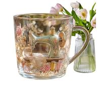 Glass Cups - Novelty Tea Drinkware, Decorative Kitchen Beverage Tumbler