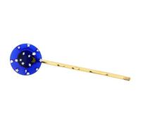 Glass di Venezia Millefiori Hairpin - Pick Bobby con tallone di vetro murano rotondo per la notte di vetro murano lungo 2-3/4 pollici di lunghezza