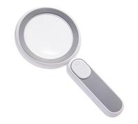 Glass d'Ingrandimento Ricaricabile con Luce, 8X Portatile a Pinza da 21Ed 21d con 3 modalità, ingrandimento Illuminato per la Lettura, ispezione, Monete, Monete, Monete, Esplorare, Esplorare,