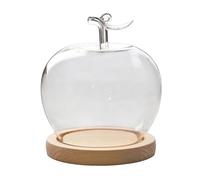 Glass Dome - Fruit Shape Desktop Decoration | Preserved Flower Glass Cloches for Collectors Home Office Retail Store Wedding Jewelry Collectibles Figures Dolls Dining Table Souvenirs And Others