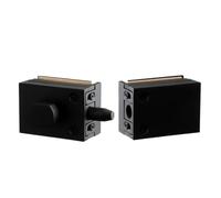 Glass Door Latch Lock Replacement - No-Drill Security Catch Hardware