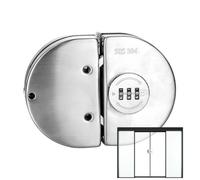 Glass Door Lock - No Drill Security Safety Latch | Lock Sliding Door, Tempered Panel Latches System,transparent Security Latch for Home Commercial Rv Patio Camper Closet Hotel Trailer Apartment Room