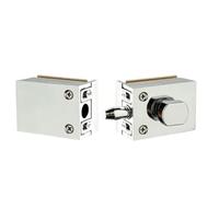 Glass Door Lock, Self Adhesive Latch, Zinc Alloy Security Lock