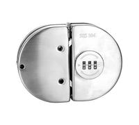 Glass Door Locks - Stainless Steel, No-Drill Replacement Latch, Sliding Door Lock | Security Hardware For Home, Commercial, RV, Patio, Camper, Closet, Hotel, Trailer And Apartment Room Use