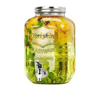 Glass Drink Dispenser, Beverage Dispenser Spigot, Leakproof Clear Pitcher, Food Grade Iced Jug for Hosting, Lemonade, Sangria, Juice, Cocktail, Eventi, BBQ 10,43 pollici