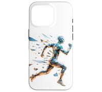 Glass Fragment Art Corsa Maratona Corridore Maratoneta Custodia per iPhone 16 Pro