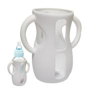 Glass Kids Bottle Silicone Sleeve | Robust Material Easy To Mount Feeding Bottles Holder With Handles | Convenient Cleaning Anti-Drop And Shockproof Bottles Holder,Protect Kids Bottle