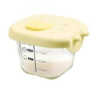 Glass Lunch Container - 230ml Cartoon Lid Storage Bowl Freezer Safe Food Keeper Compact Meal Box | Oatmeal Prep, Snack Storage, Portion Control, Kitchen Organization, Dining Use