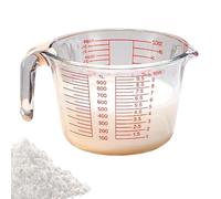 Glass Measuring Cups,Clear Portable Safe Measurement Container | Liquid Measuring Container | for Meal Cooking Baking Kitchen Home House Indoor Food