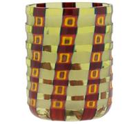 Glass Of Venice Bicchiere da liquore, in vetro di Murano, 59 ml, design martellato Millefiori, colore: verde, per liquore, limoncello, tequila, vodka, sake, fatto a mano a Venezia, Italia