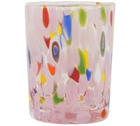 Glass Of Venice Bicchiere da liquore in vetro di Murano italiano, 56,7 g, design artistico con schizzi di colore rosa, per liquore, limoncello, tequila, vodka, sake, fatto a mano a Venezia, Italia