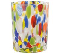 Glass Of Venice Bicchiere da liquore in vetro di Murano italiano, 56,7 g, design artistico con schizzi di colore, per liquore, limoncello, tequila, vodka, sake, fatto a mano a Venezia, Italia