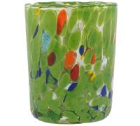 Glass Of Venice Bicchiere da liquore in vetro di Murano italiano, 59 ml, design artistico con schizzi di colore, per liquore, limoncello, tequila, vodka, sake, fatto a mano a Venezia, Italia