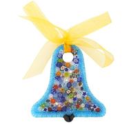 Glass Of Venice Campana in vetro di Murano per albero di Natale con nastro, azzurro acqua e multicolore, ornamento natalizio da appendere per decorazioni natalizie, fatto a mano italiana