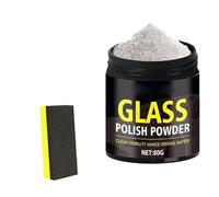 Glass Polishing Powder - 80g Scratch Remover, Long Lasting Cleaner for Eyeglasses Paint, Mirror Shower with Oil Film Removal, Automotive Detailing, Watch Lens for Daily Care and Clear Vision