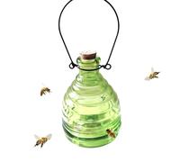 Glass Reusable Bee Catcher | Glass Wasp Trap Smallhanging Honeypot,Portable Hornet Catcher Hanging Jar, Effective Control For Orchard Tree Garden Patio