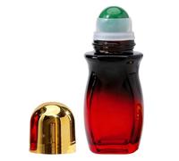 Glass Roller Bottles For Oils - 130g Refillable Oil Perfume Container | Amber Glass Empty Roll On Bottles | Interactive Amber Containers For Home Workplace Travel Beauty Spa Salon Party Supplies