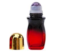 Glass Roller Bottles For Oils - 130g Refillable Oil Perfume Container | Amber Glass Empty Roll On Bottles | Interactive Amber Containers For Home Workplace Travel Beauty Spa Salon Party Supplies